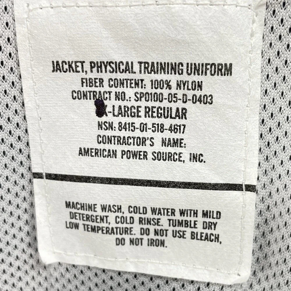 VTG U.S Army Air Force Windbreaker Jacket Men's XL Boxy Fitness Training Uniform